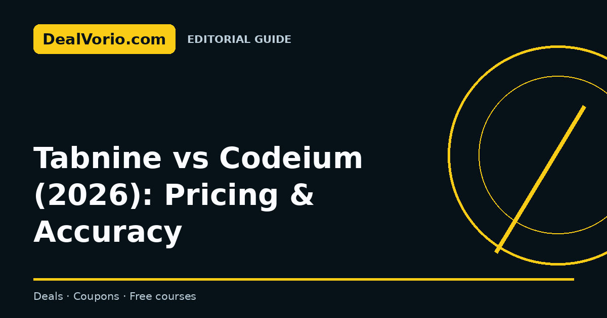 Tabnine vs Codeium (2026): Pricing & Accuracy